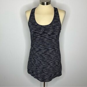Xersion Black White Grey Racer Back Tank Top